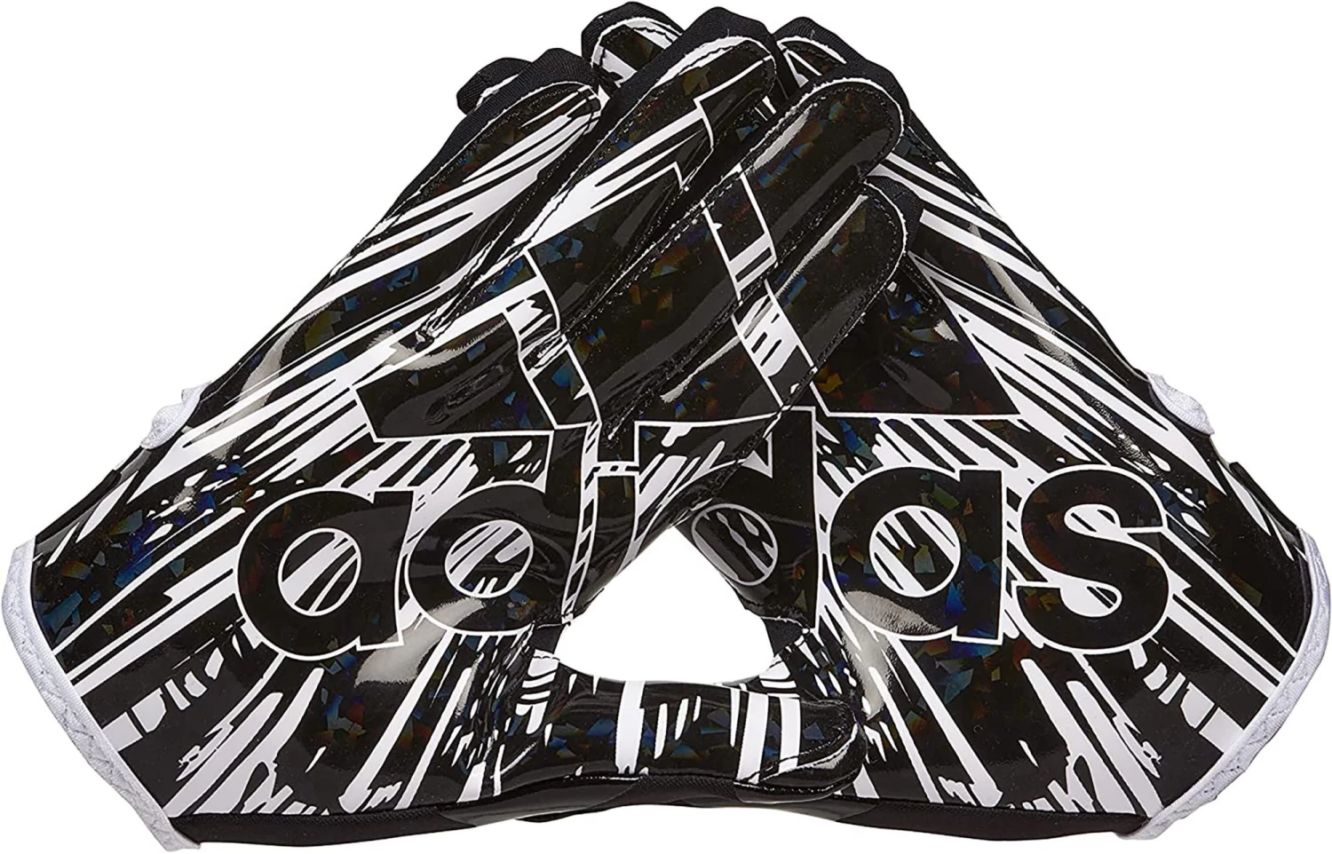 Adidas Adult Adizero 12 Football Gloves For Unisex Black/metallic Gold 2 Adidas Adult Adizero 12 Football Gloves For Unisex Black/metallic Gold - Image 2