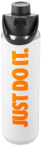 Nike 24 Oz. Stainless Steel Chug Bottle For Unisex White/black/total Orange 1 Nike 24 Oz. Stainless Steel Chug Bottle For Unisex White/black/total Orange