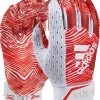 Adidas Adizero 9.0 Zubaz Receiver Gloves For Women White/red/gold