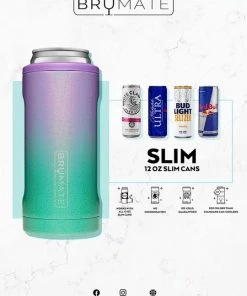 BruMate Hopsulator Slim 12oz. Can Cooler For Unisex Matte Gray -football Sales 2022 unnamed file 1080
