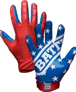 Battle Adult American Flag Limited Edition Receiver Gloves For Men