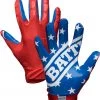 Battle Youth American Flag Limited Edition Receiver Gloves For Girls'