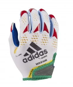 Adidas Adizero 12 Football Gloves For Women White/blue/red