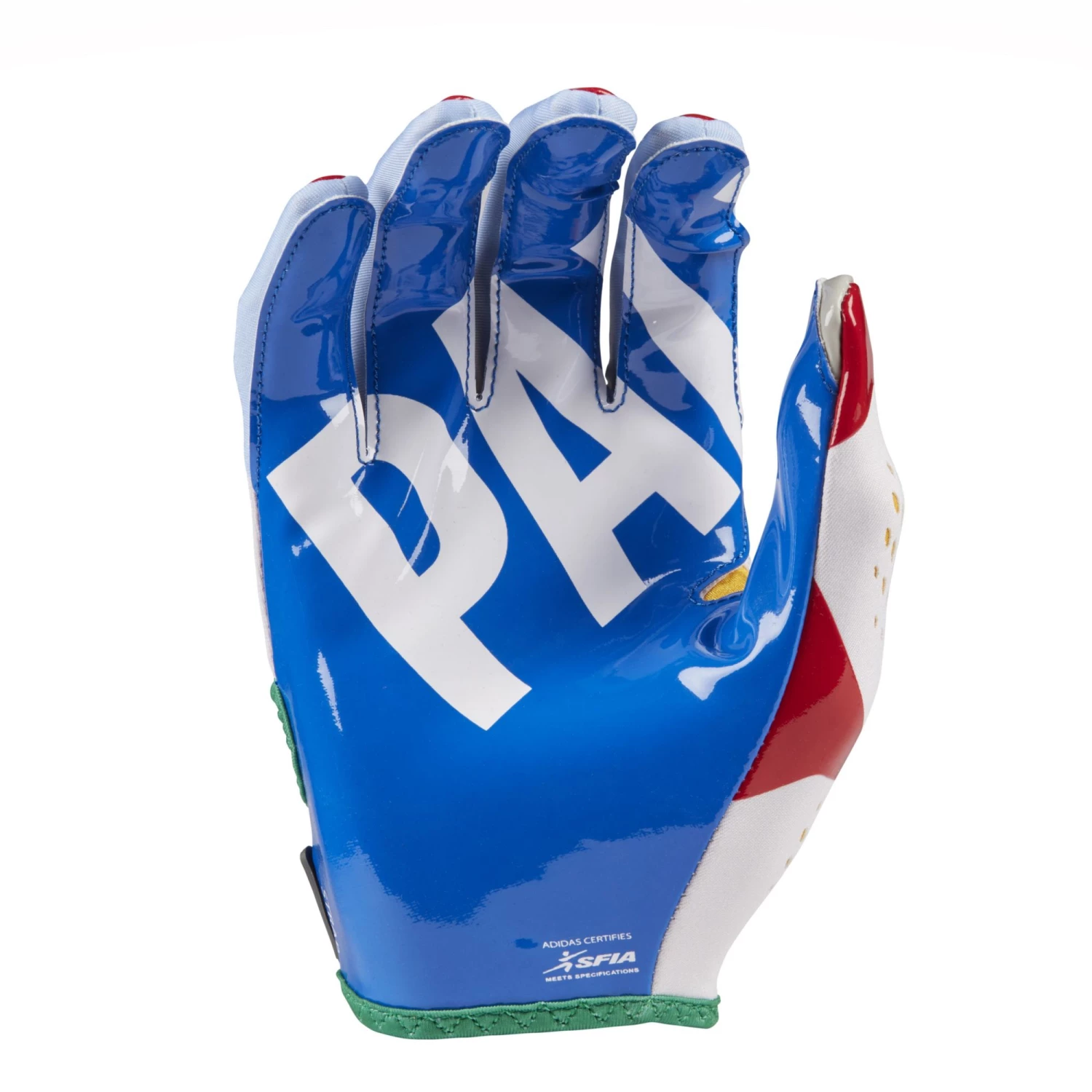 Adidas Adizero 12 Football Gloves For Women White/blue/red 2 Adidas Adizero 12 Football Gloves For Women White/blue/red - Image 2