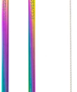 EcoVessel Reusable Stainless Steel Straw Set For Unisex