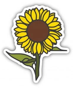 Stickers Northwest Sunflower Sticker For Unisex