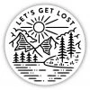 Stickers Northwest Let's Get Lost Sticker For Unisex