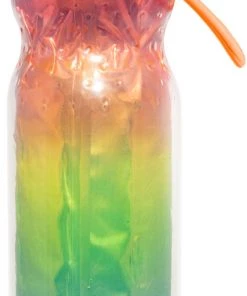 O2Cool LED Light Mist 'N Sip 20oz Squeeze Bottle For Unisex Pride Rainbow