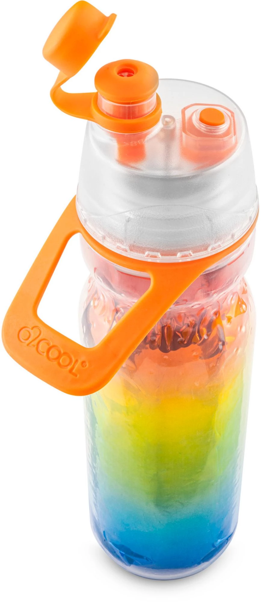 O2Cool LED Light Mist 'N Sip 20oz Squeeze Bottle For Unisex Pride Rainbow 3 O2Cool LED Light Mist 'N Sip 20oz Squeeze Bottle For Unisex Pride Rainbow - Image 3