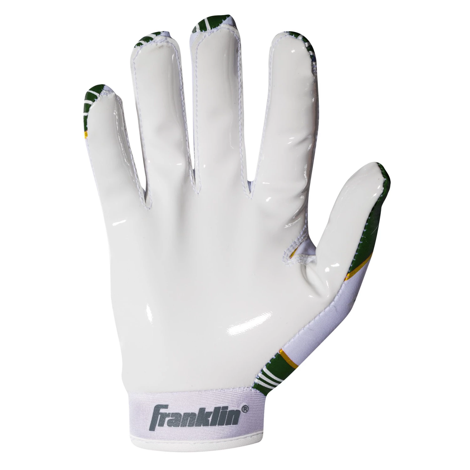 Franklin Youth Green Bay Packers Receiver Gloves 2 Franklin Youth Green Bay Packers Receiver Gloves - Image 2