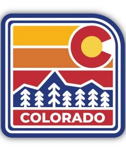 Stickers Northwest Colorado Flag Sticker For Unisex