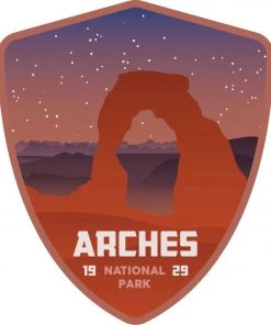 Stickers Northwest Arches National Park Sticker For Unisex