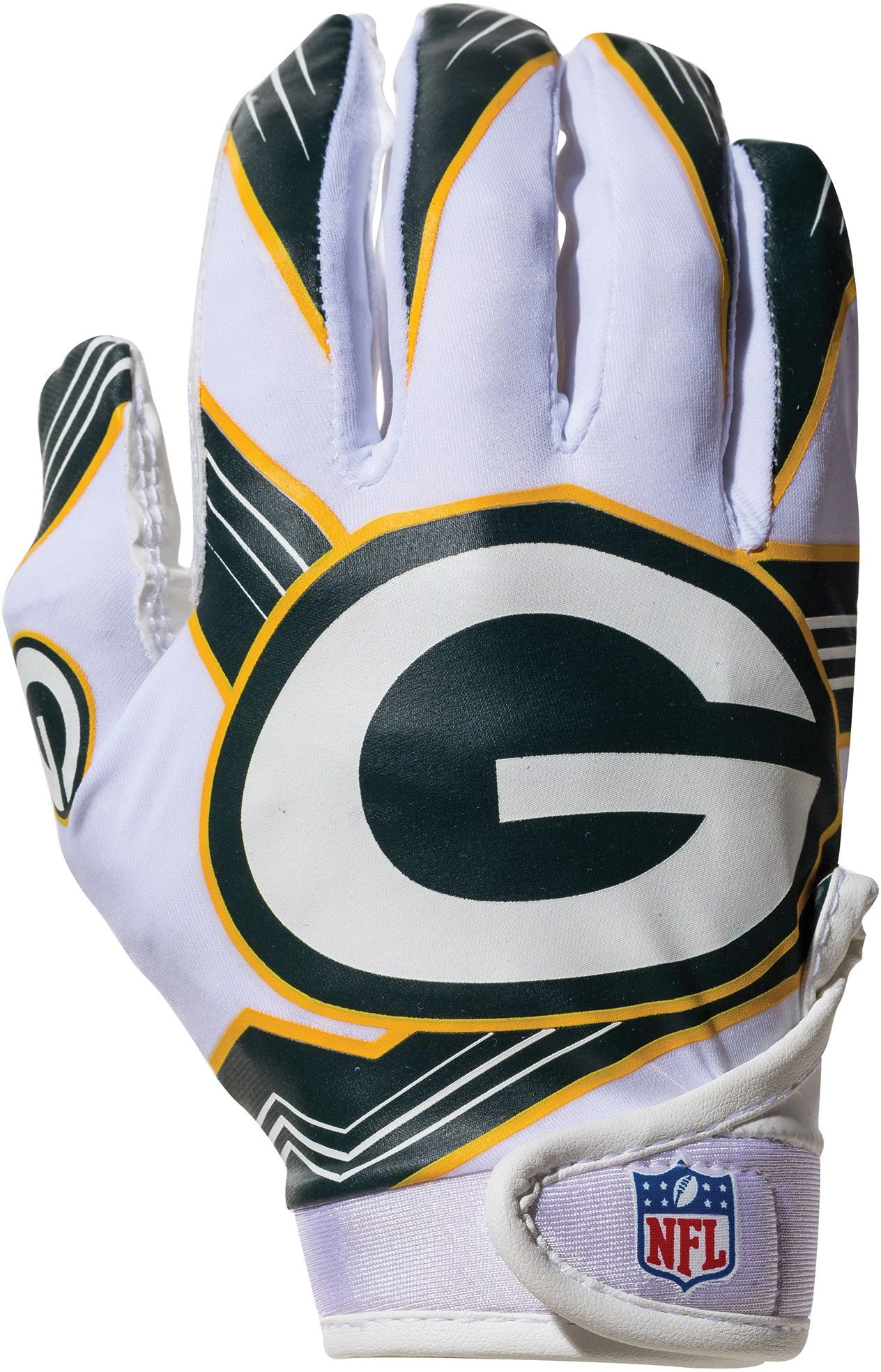 Franklin Youth Green Bay Packers Receiver Gloves For Girls' 2 Franklin Youth Green Bay Packers Receiver Gloves For Girls' - Image 2