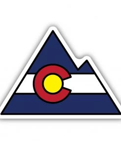 Stickers Northwest Colorado Flag Mountain Sticker For Unisex