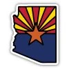 Stickers Northwest Arizona State Flag Sticker For Unisex