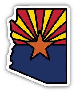 Stickers Northwest Arizona State Flag Sticker For Unisex