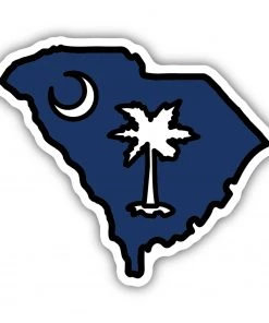 Stickers Northwest South Carolina State Flag Sticker For Unisex