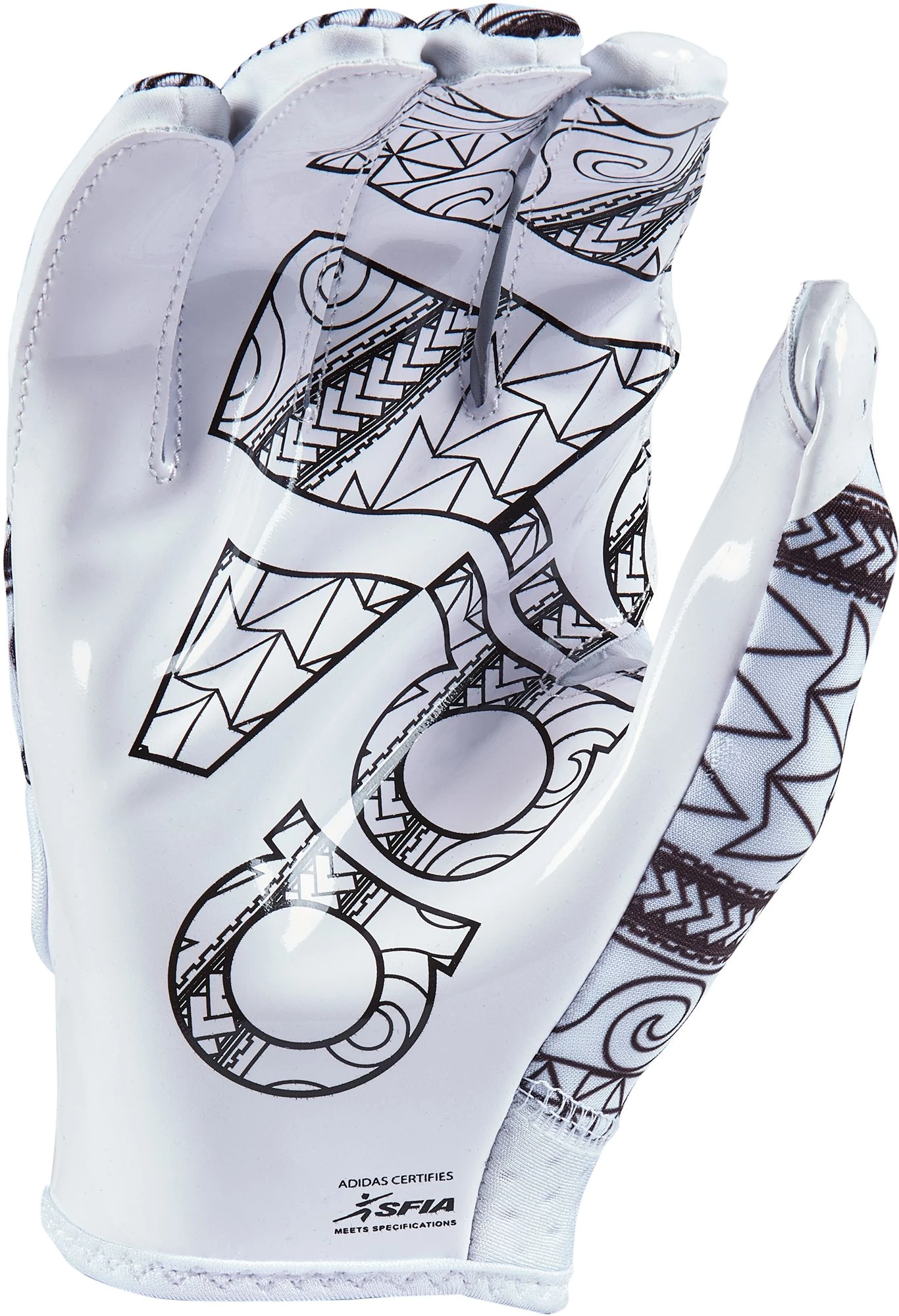 Adidas Adult Adizero 11 Receiver Gloves For Unisex White/black 2 Adidas Adult Adizero 11 Receiver Gloves For Unisex White/black - Image 2