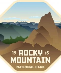 Stickers Northwest Rocky Mountain National Park Sticker For Unisex