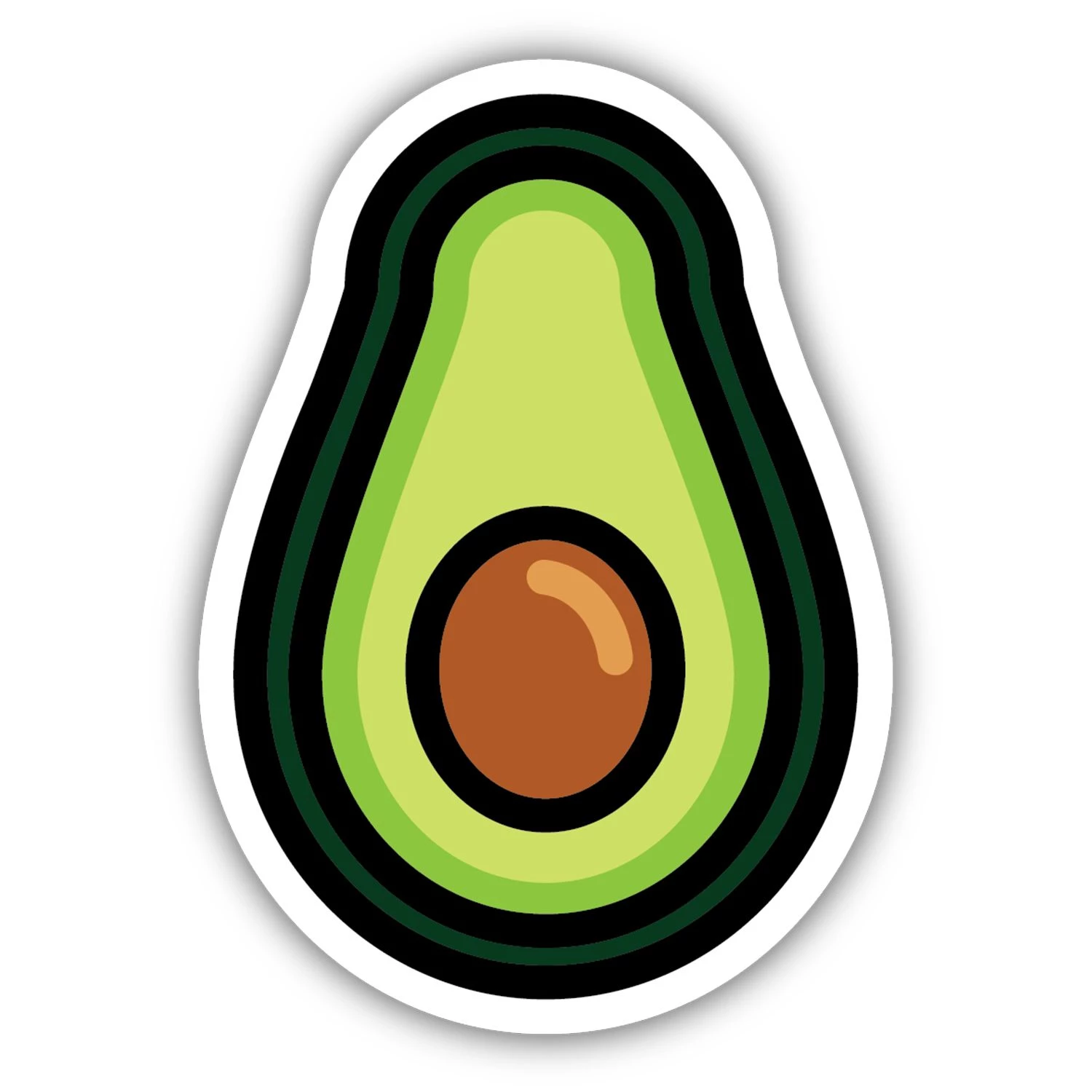 Stickers Northwest Avocado Sticker For Unisex 1 Stickers Northwest Avocado Sticker For Unisex