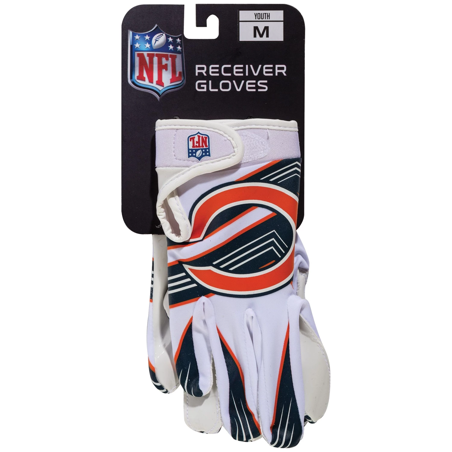 Franklin Youth Chicago Bears Receiver Gloves 3 Franklin Youth Chicago Bears Receiver Gloves - Image 3