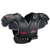 Riddell Adult JPK Football Shoulder Pads With Backplate For Unisex Black/red