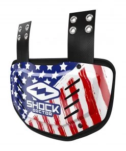 Shock Doctor Showtime Back Plate For Unisex Flag