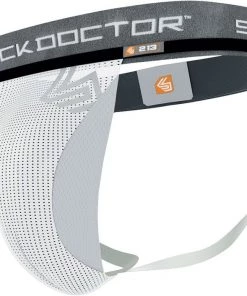 Shock Doctor Adult Core Supporter With Bioflex Cup For Men White