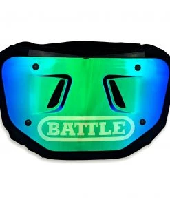 Battle Youth Prism Football Back Plate For Unisex Blue/green
