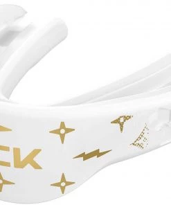 Shock Doctor Youth Gel Max Power Lux Print Mouthguard For Unisex White/gold