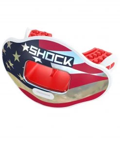 Shock Doctor Max Airflow Flag Print 2.0 Lip Guard For Unisex Americana