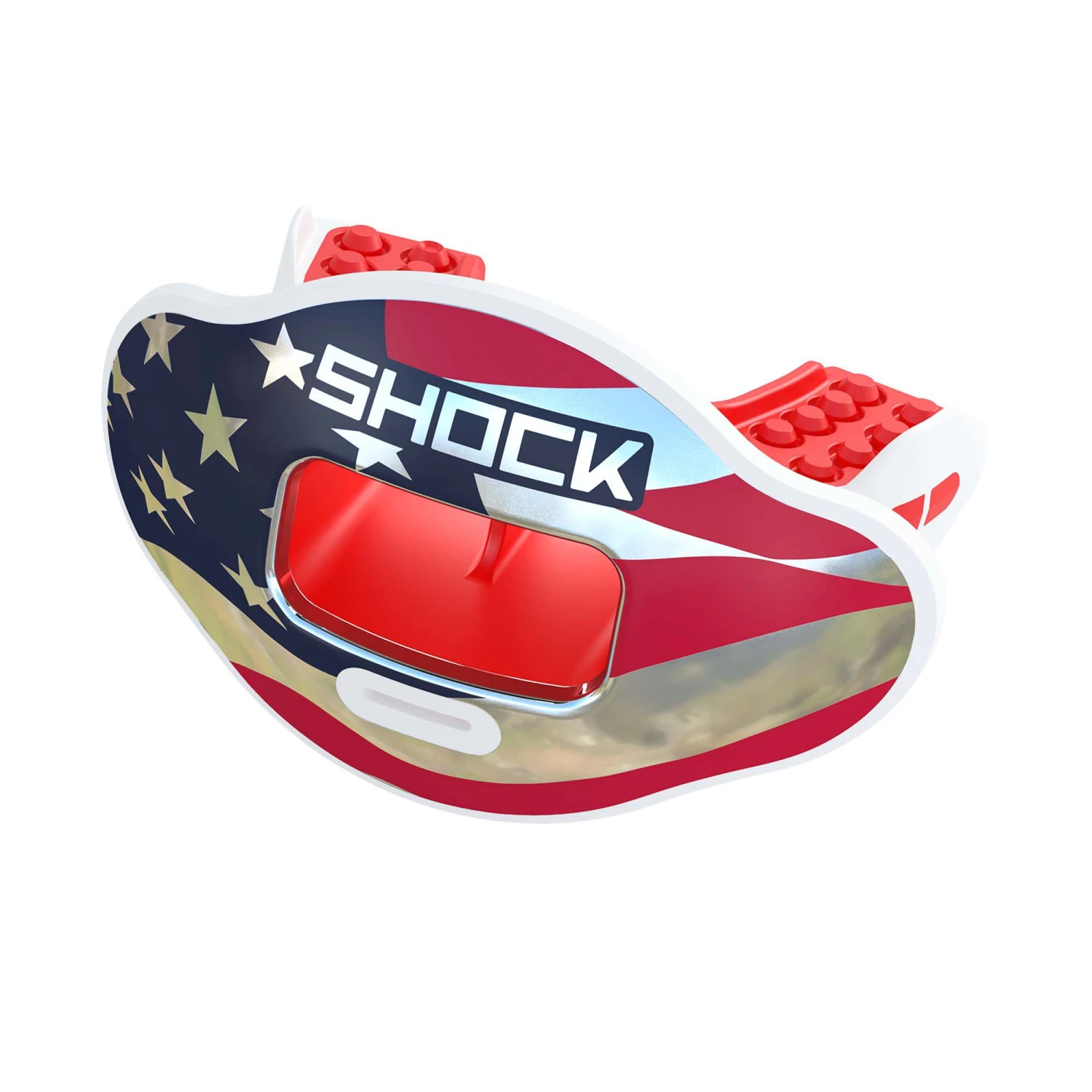 Shock Doctor Max Airflow Flag Print 2.0 Lip Guard For Unisex Americana 1 Shock Doctor Max Airflow Flag Print 2.0 Lip Guard For Unisex Americana