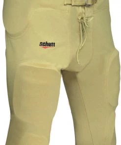 Schutt Varsity Poly Knit All-In-One Football Pants For Men Scarlet Red