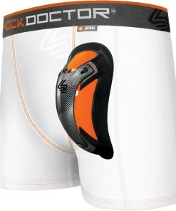 Shock Doctor Men's Ultra Boxer Brief W/ Cup White