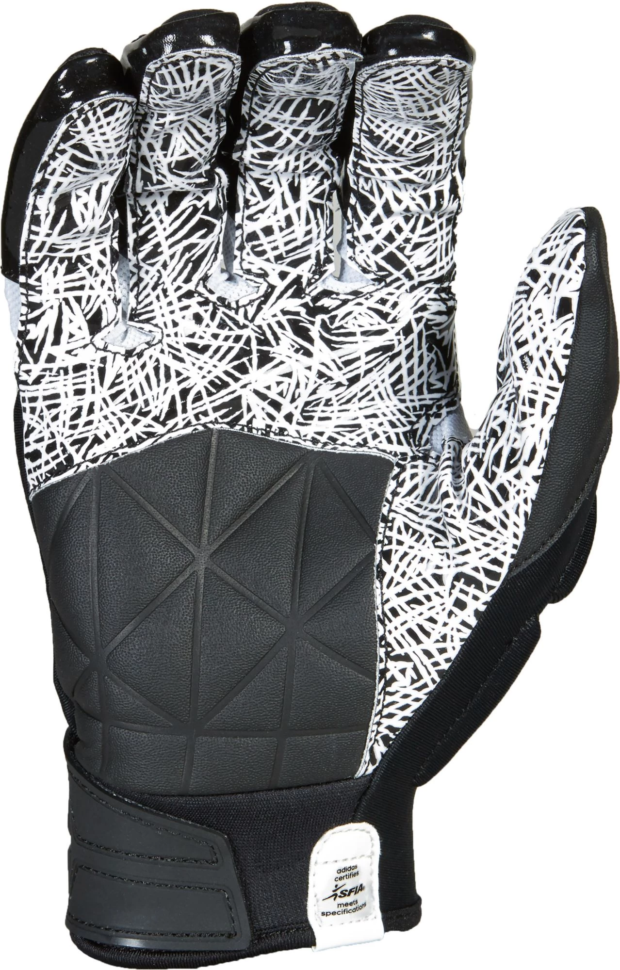 Adidas Freak Max Lineman Gloves For Unisex Black/white 2 Adidas Freak Max Lineman Gloves For Unisex Black/white - Image 2
