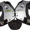 Riddell Power AMP Youth Shoulder Pads For Unisex Grey/volt/black