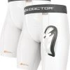 Shock Doctor Youth 2-Pack Core Compression Short With Bioflex Cup For Boys' White