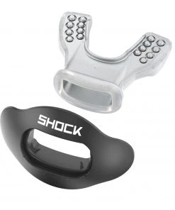 Shock Doctor Interchange Lip Guard With Shield For Unisex White/black