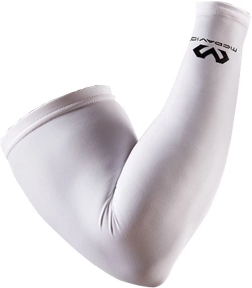 McDavid Compression Arm Sleeve For Men White 1 McDavid Compression Arm Sleeve For Men White