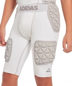 Adidas Youth Techfit 5 Pad Integrated Football Girdle For Girls' White