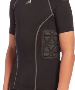 Adidas Youth Techfit Padded Football Shirt For Boys' Black