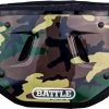 Battle Youth Chrome Green Camo Football Back Plate For Unisex Camouflage Green