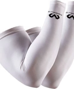 McDavid Compression Arm Sleeves - Pair For Men White