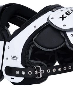 Xenith Varsity Element Lineman Football Shoulder Pads For Unisex White/black