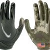 Nike Vapor Jet 6.0 Receiver Gloves For Unisex Md Olive/camo Green/white