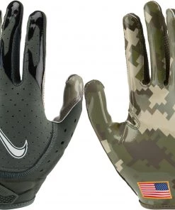 Nike Vapor Jet 6.0 Receiver Gloves For Unisex Md Olive/camo Green/white