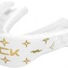 Shock Doctor Adult Gel Max Power Lux Print Mouthguard For Unisex White/gold