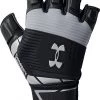 Under Armour Men's Combat NFL Football Half-Finger Gloves Black/white