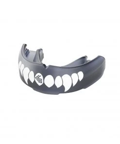 Shock Doctor Adult Fang Strapless Braces Mouthguard For Unisex Trans Blk/white Fang