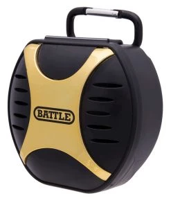 Battle Black And Gold Chrome Mouthguard Case For Unisex